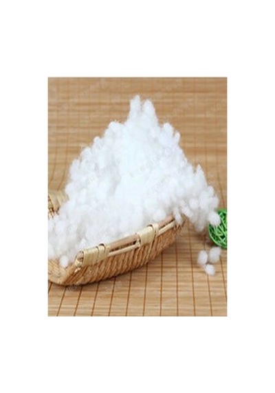 Silikonlu Boncuk Elyaf 1 Kg Beyaz