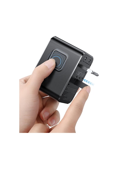 Mcdodo Cp-6140 100w 3c1a Universal Seyahat Adaptörü Typec Kablolu Siyah