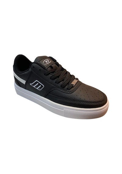 M.p. 232-1291 Zn Siyah-beyaz Cilt Sneaker Ayakkabı - 36 Siyah