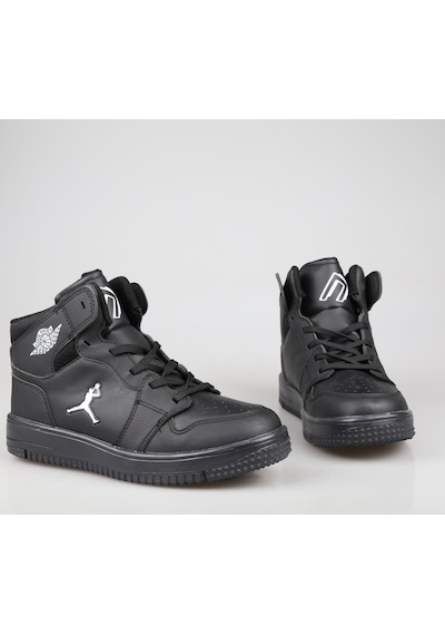 Cool Haykat Boğazlı Grs Siyah Unisex Sneakers Siyah