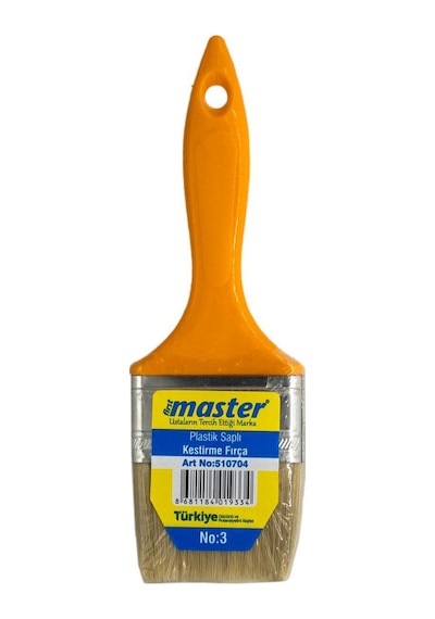 Master 510704 Plastik Saplı Kestirme Fırça No:3