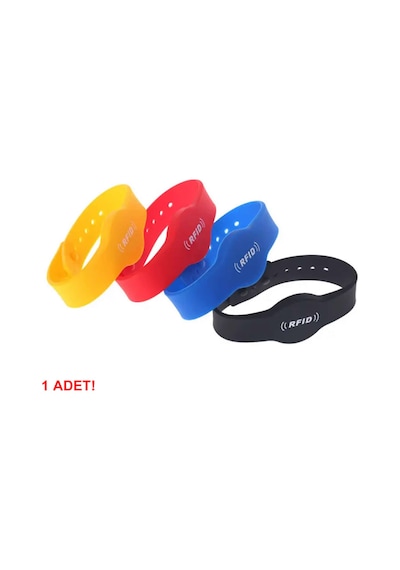 13.56mhz Rfid Manyetik Bileklik Kırmızı Su Geçirmez Silikon Proximity Göstergeç 13.56 Mhz Kapı Geçiş