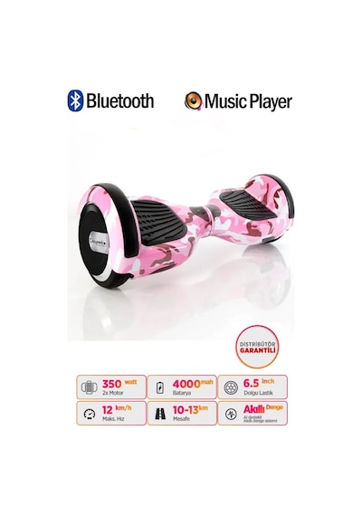 Elektrikli Kaykay Scooter Akıllı Denge Hoverboard + Hoverkart + Çanta Full Ledli Extrem Paket D05