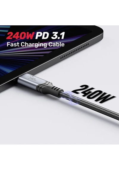 Unıtek Type-c Hızlı Şarj Kablosu 2mt 240w C14110gy-2m