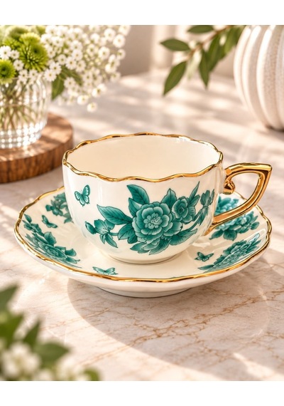 2 Kişilik Spring Kahve Fincanı Seti-7619 Çok Renkli