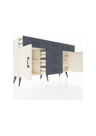 Arges Konsol 2 Raflı 6 Çekmeceli 2 Kapaklı 132x30x83 Aytaşı-aytaşı/antrasit Aytaşı/antrasit Arges Konsol 2 Raflı 6 Çekmeceli 2 Kapaklı 132x30x83 Aytaşı-aytaşı/antrasit Aytaşı/antrasit