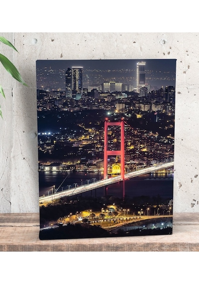 Bk Gift İstanbul Tasarımlı Dekoratif Mini Kanvas Tablo 15x20cm-5