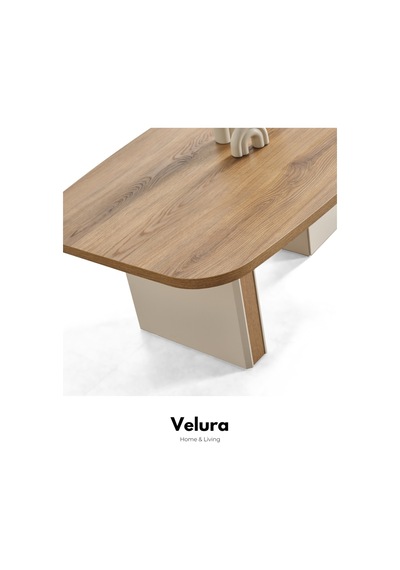 Aura Yemek Masası + 2 Sandalye Ekru