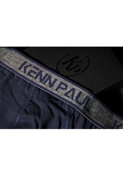 Kp Erkek Düz Pamuklu Lacivert Boxer Slip Boxer Lacivert