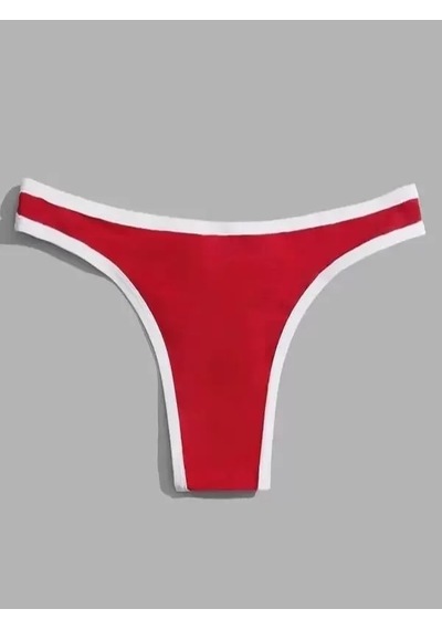 Naam Erkek Biyeli Kırmızı Brazillian Slip Çok Renkli