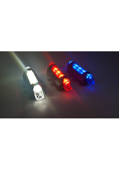 Usb Şarj Led Işık Bisiklet İkaz Işığı Arka Stop Lambası 5 Led 001