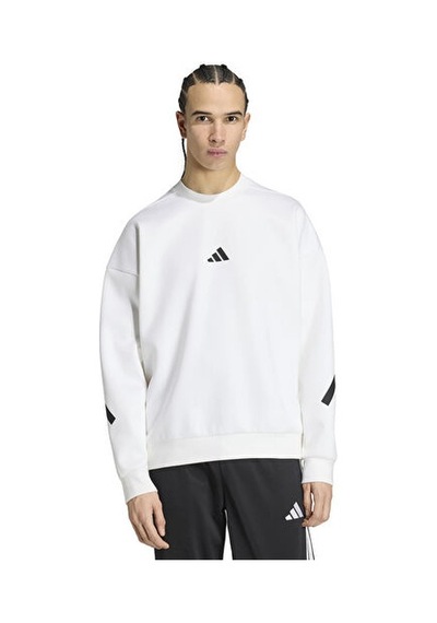 Adidas M Z.n.e. Crw Erkek Günlük Sweatshirt Kf3770 Beyaz