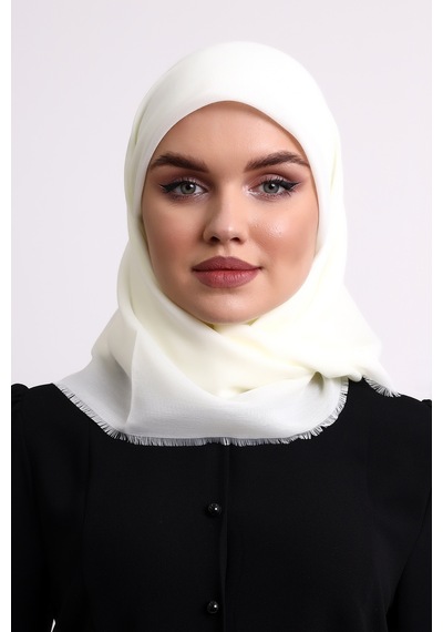 Pamuklu Pano Düz Desensiz Örtü Krem