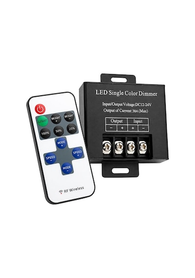 Powermaster Pm-37846 12v-24v 30a Çok Modlu Rf Uzaktan Kumandalı Şerit Led Dimmer Kontrol Cihazı