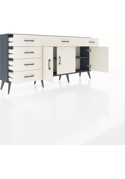 Arges Konsol 2 Raflı 6 Çekmeceli 3 Kapaklı 176x30x83 Antrasit-aytaşı/aytaşı Aytaşı/aytaşı Arges Konsol 2 Raflı 6 Çekmeceli 3 Kapaklı 176x30x83 Antrasit-aytaşı/aytaşı Aytaşı/aytaşı