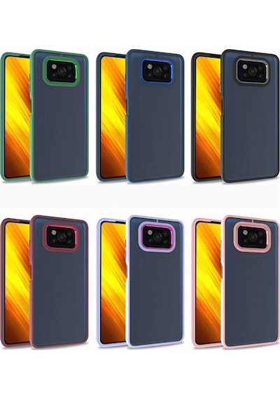 Poco X3 Kılıf Hptk Flora Kapak - Kırmızı Kirmizi