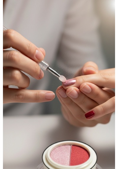Krom Tozu 2 Renk Nail Art Ayna Tozu İnci Tozu Kullanımı Kolay 7-1