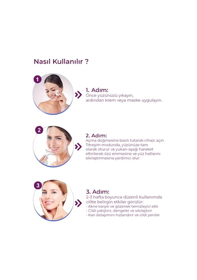 Boyun Ve Yüz Masaj Cihazı Led Işıklı, Ems Mikro Akım, Isıtmalı & Titreşimli Beyaz