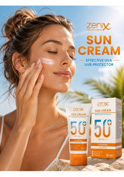 Zenix Yüz Güneş Koruyucu Krem SPF50+ 50 ML