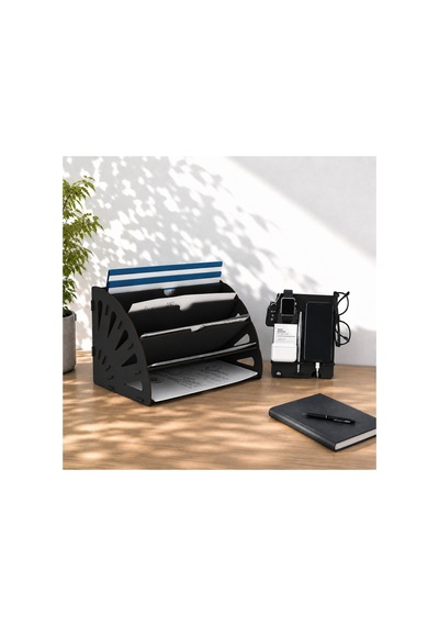 Quarter Masaüstü Organizer Ve Telefon Standı 2'li Set Ahşap Dosya Düzenleyici Dekoratif Dairesel Evrak Rafı Siyah - 901034195 Siyah Quarter Masaüstü Organizer Ve Telefon Standı 2'li Set Ahşap Dosya Düzenleyici Dekoratif Dairesel Evrak Rafı Siyah - 901034195 Siyah