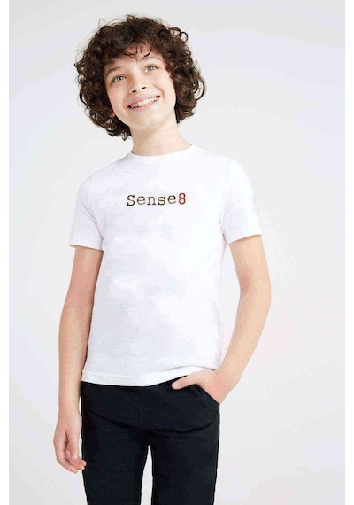 Tshirthane Sense8 Baskılı Unisex Çocuk Beyaz Tshirt