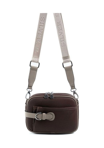 Silver Polo Sp1256 Kadın Çapraz Çanta Petek Kahve-vizon