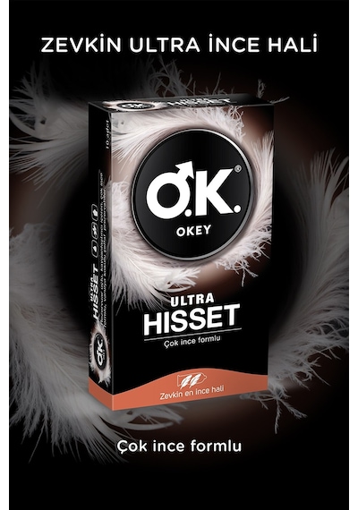 Okey Ultra Hisset 20'li Prezervatif + Okey Çilek Kayganlaştırıcı Jel 100 ML Set