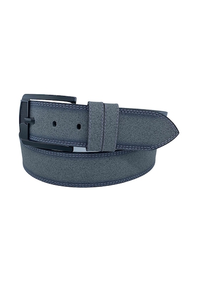 Süzer Deri Gri Suni Deri Çift Dikişli 4.5 Cm. Genişlik Unisex Spor Kemer - 4515-11 Gri