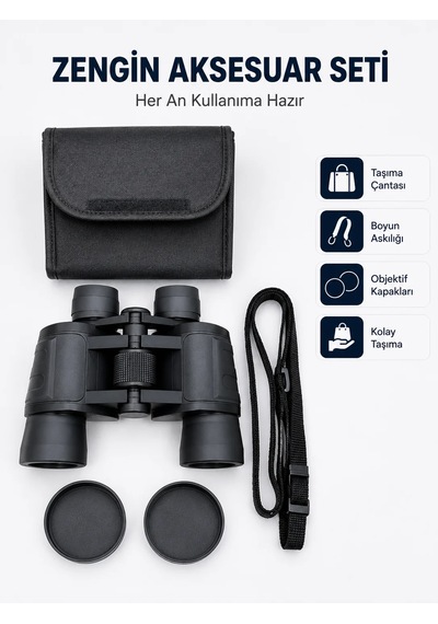 20x Büyütmeli Profesyonel Dürbün Hd Optik Lens Taşıma Çantalı Ve Boyun Askılı