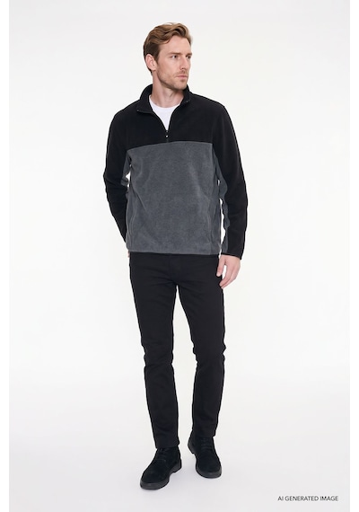 AC&Co / Altınyıldız Classics Erkek Siyah-Antrasit Standart Fit Günlük Rahat Çift Renkli Polar Spor Sweatshirt 4A5221100015SSAS AC&Co / Altınyıldız Classics Erkek Siyah-Antrasit Standart Fit Günlük Rahat Çift Renkli Polar Spor Sweatshirt 4A5221100015SSAS