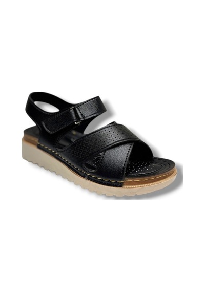 Perla 3503-26 Cilt Ultra Soft Anatomik Kadın Sandalet Siyah
