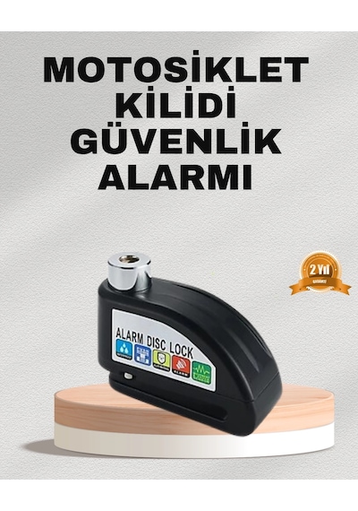 Mey İthalat Ekonomik Alarm Disk Kilidi Motosiklet Scooter Bisiklet Güvenlik