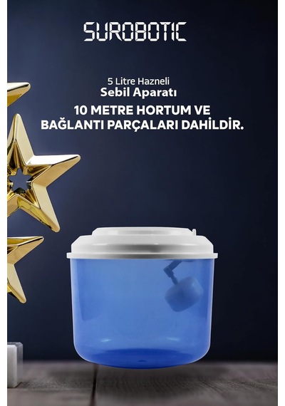 Su Arıtma Sebil Üstü Damacana Aparatı 5 Litre Hazneli - 10 M Hortum Diğer