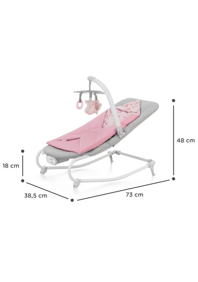 Kinderkraft Felıo 2 Gri Bebek Ana Kucağı ve Sallanır Koltuk