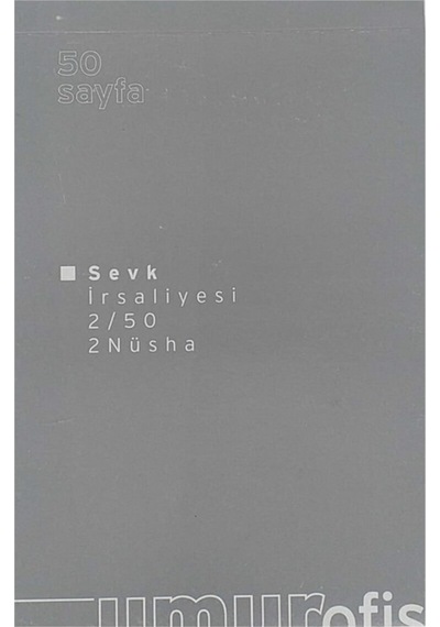 Sevk Irsaliyesi 50 Sayfa 2 Nüsha A5 Otokopili
