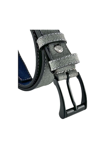 Gri Çocuk Boy Suni Deri Dikişli Model 3 Cm.lik Garson Klasik Kemer Okul Kemeri - G15 001
