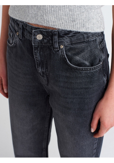 Dilvin 71773 Yeni Kesim Straight Pantolon Siyah