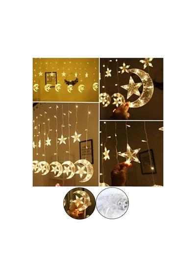 Dekoratif Hilal Ve Yıldız Led Aydınlatma İç Mekan Süs Lambası Mh-hs7239-4548