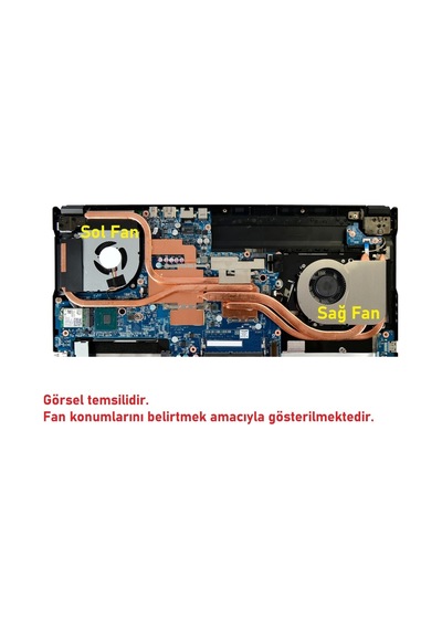 Monster Abra A5 V16.5, A5 V16.5.1, A5 V16.5.2 Notebook Fanı Ver.1 Sağ Sol Set Fan Takımı