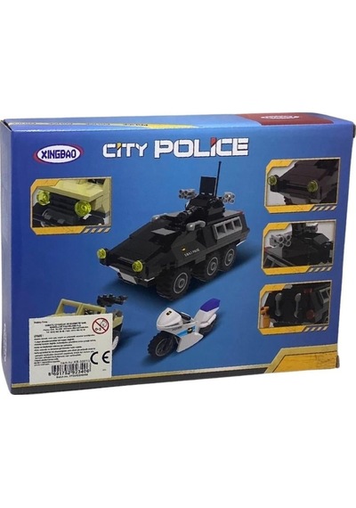 Şehir Polisi Yapım Seti 261 Parça Polis Araçlı Eğitici Blok Seti