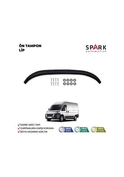 Peugeot Boxer 2006-2014 Yıl Aralığı Uyumlu Ön Tampon Lip Siyah