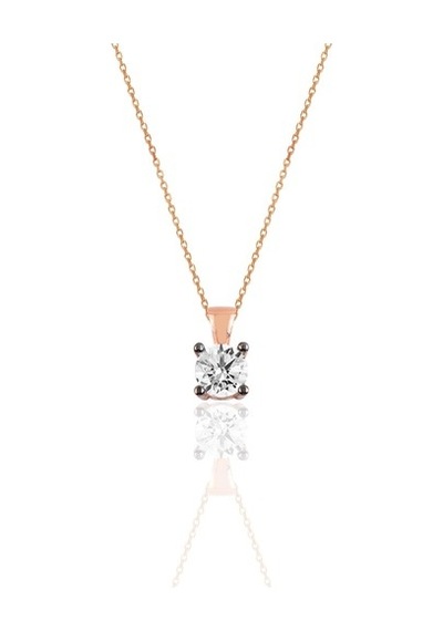 Gümüş Rose Kolye Ve Küpe Gümüş Set