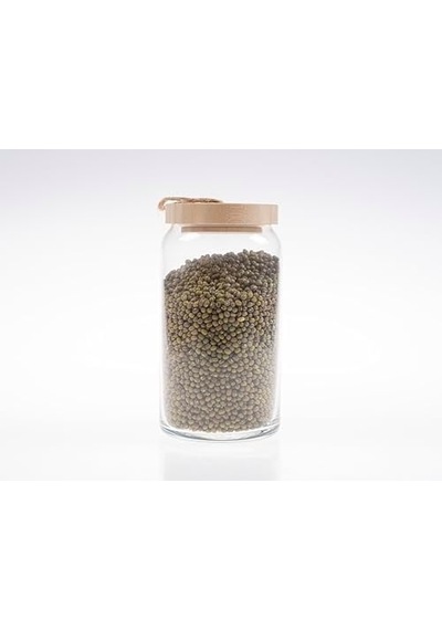 Bivium Bambu Kapaklı Hava Geçirmez Cam Kavanoz, Saklama Kabı, Makarna, Kuruyemiş, Bakliyat, Erzak Kavanozu 1 Adet, 1200 Ml 7009