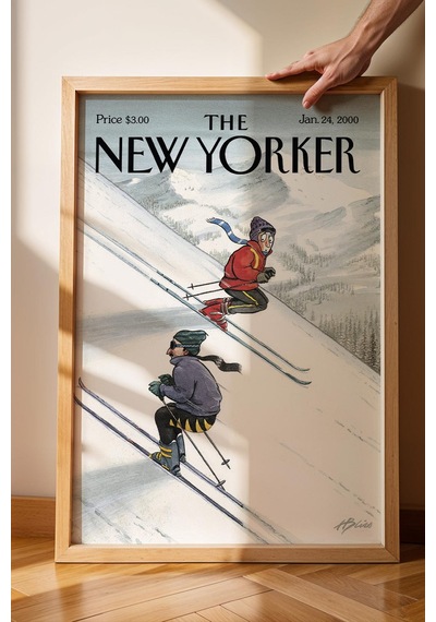 The New Yorker Çerçeveli Tablo January 24 2000 - Kayak Keyfi Tablosu