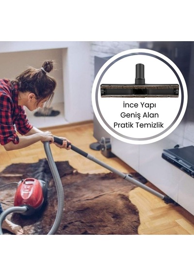 Rowenta Ro 3751 Compact Power Cyclonic İle Uyumlu Tekerlekli Fırçalı Parke Emici Başlığı