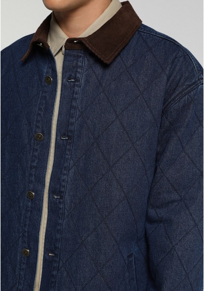 Colin's Colins Oversize Fit Düğmeli Astarlı Erkek Dark İndigo Denim Ceket Cl1082649 Q1.v1 Dn44496 Colin's Colins Oversize Fit Düğmeli Astarlı Erkek Dark İndigo Denim Ceket Cl1082649 Q1.v1 Dn44496