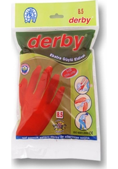 Derby No 8 Lastik Eldiven