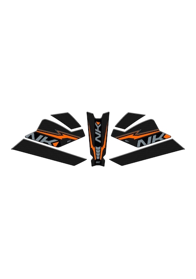 GP Kompozit  CF Moto 250 NK 2023-2024 Uyumlu Tank Pad Seti Turuncu