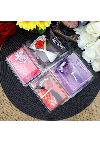 Kr12169 Asorti Flowers Mini Çiçek Buketi-kare Birden Fazla Renk