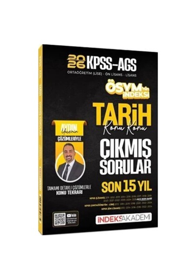 2026 Kpss Meb - Ags Tarih Ösym Nin İndeksi Çıkmış Sorular Son 15 Yıl Konu Konu Çözümlü Sku: Smgstk16179e21df